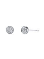 Borgioni Pave Rose Cut Stud Earrings