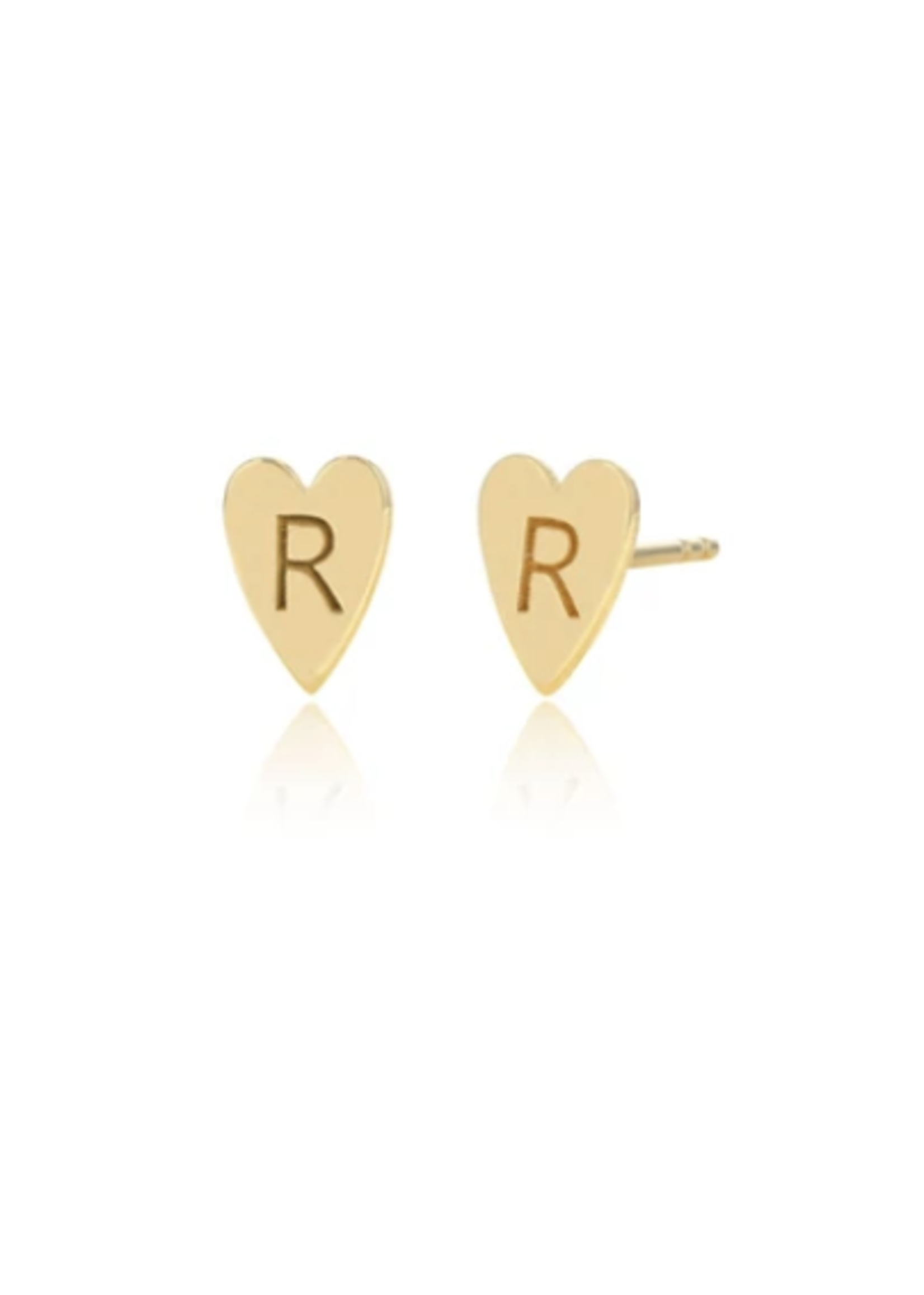 Rachel Reid Mini Heart Stud Earrings