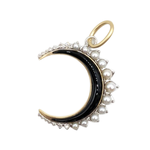 Liza Beth Black Onyx Crescent Moon Charm