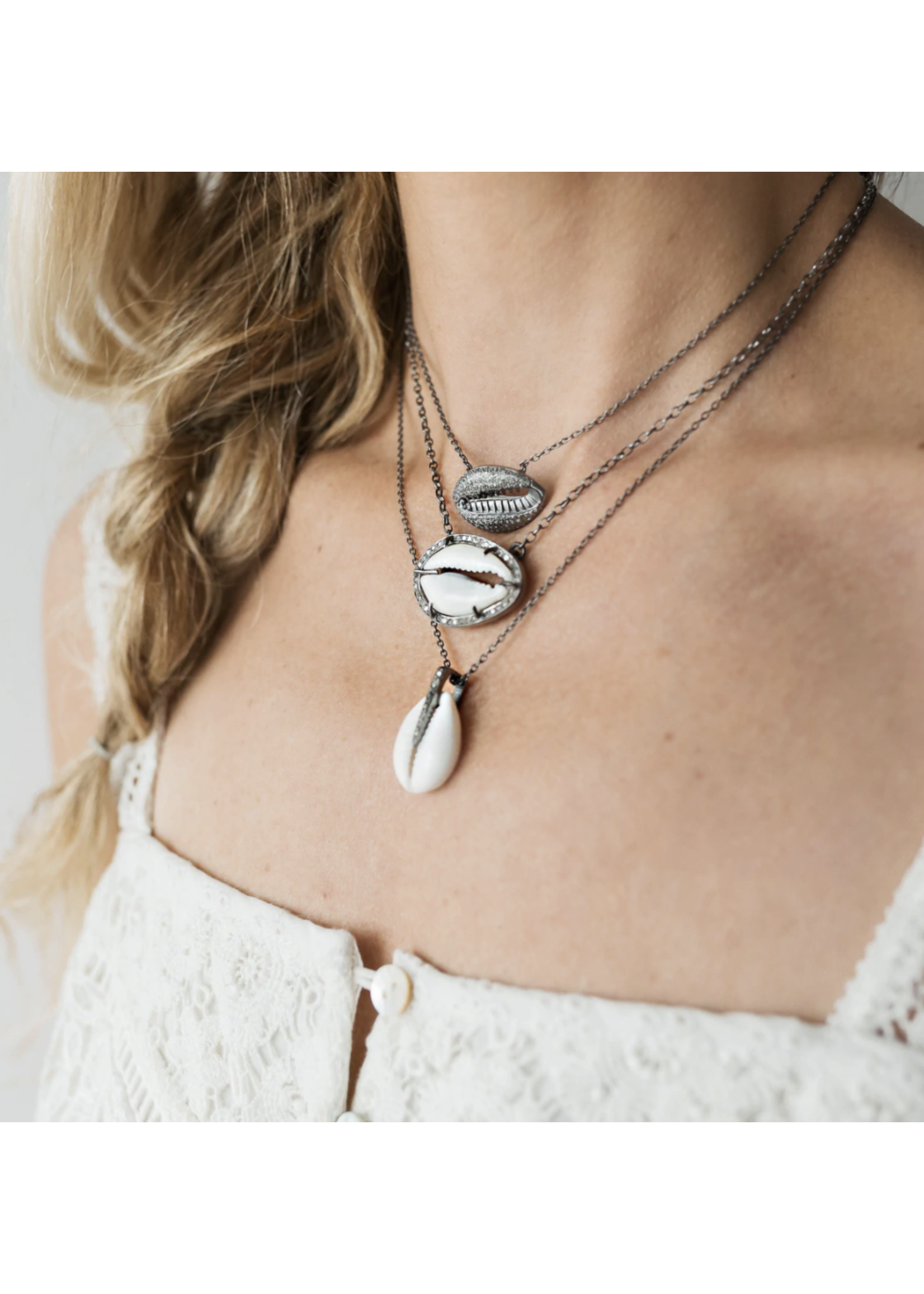 S. Carter Designs Cowrie Shell Necklace