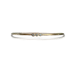 S. Carter Designs Three Diamond Hammered Bezel Bracelet