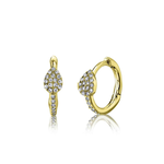 Jill Alberts Diamond Huggie Earrings