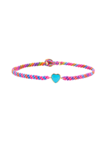 Scosha Turquoise Heart Macrame Bracelet