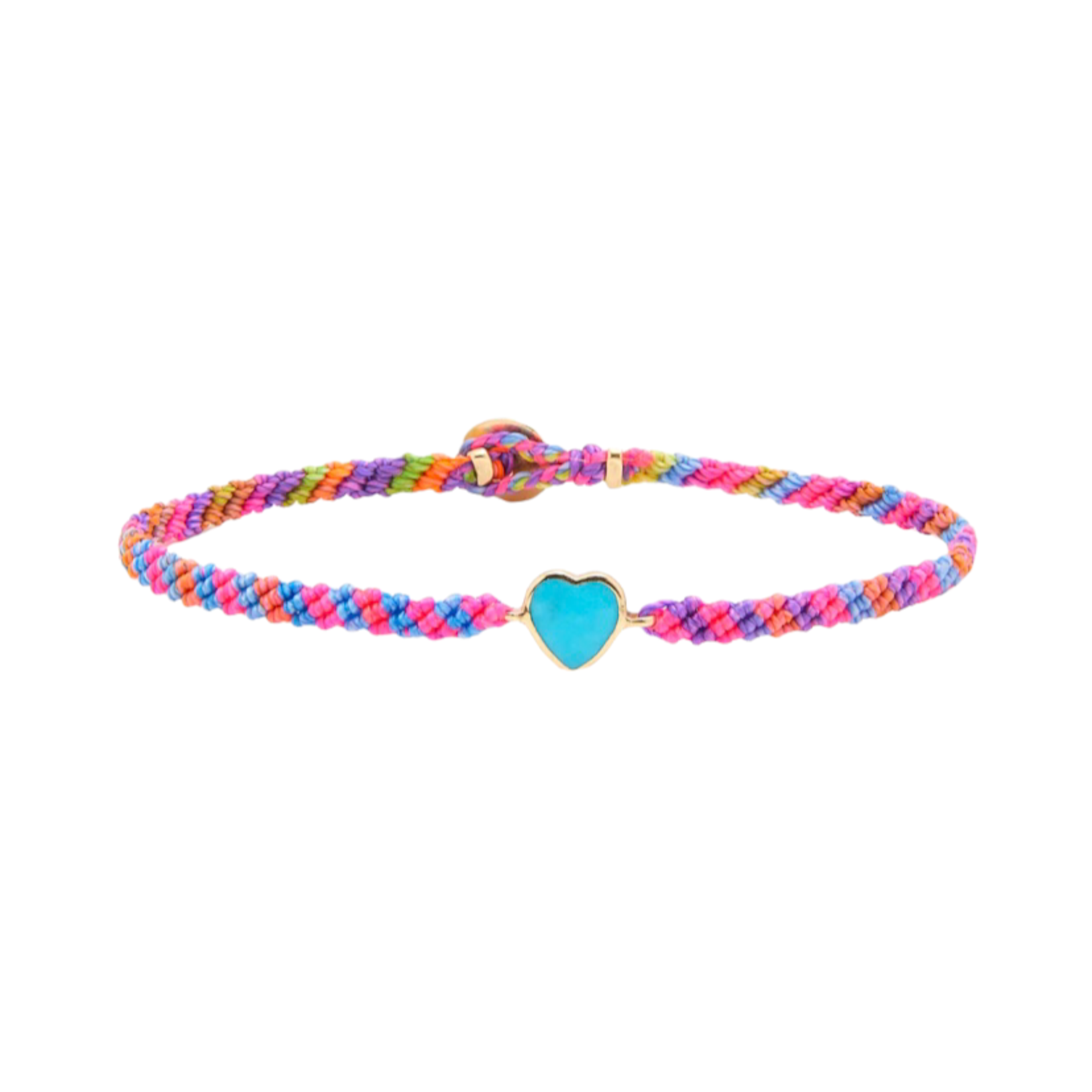 Scosha Turquoise Heart Macrame Bracelet