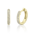 Jill Alberts Diamond Pave Huggie Earrings