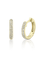 Jill Alberts Diamond Pave Huggie Earrings