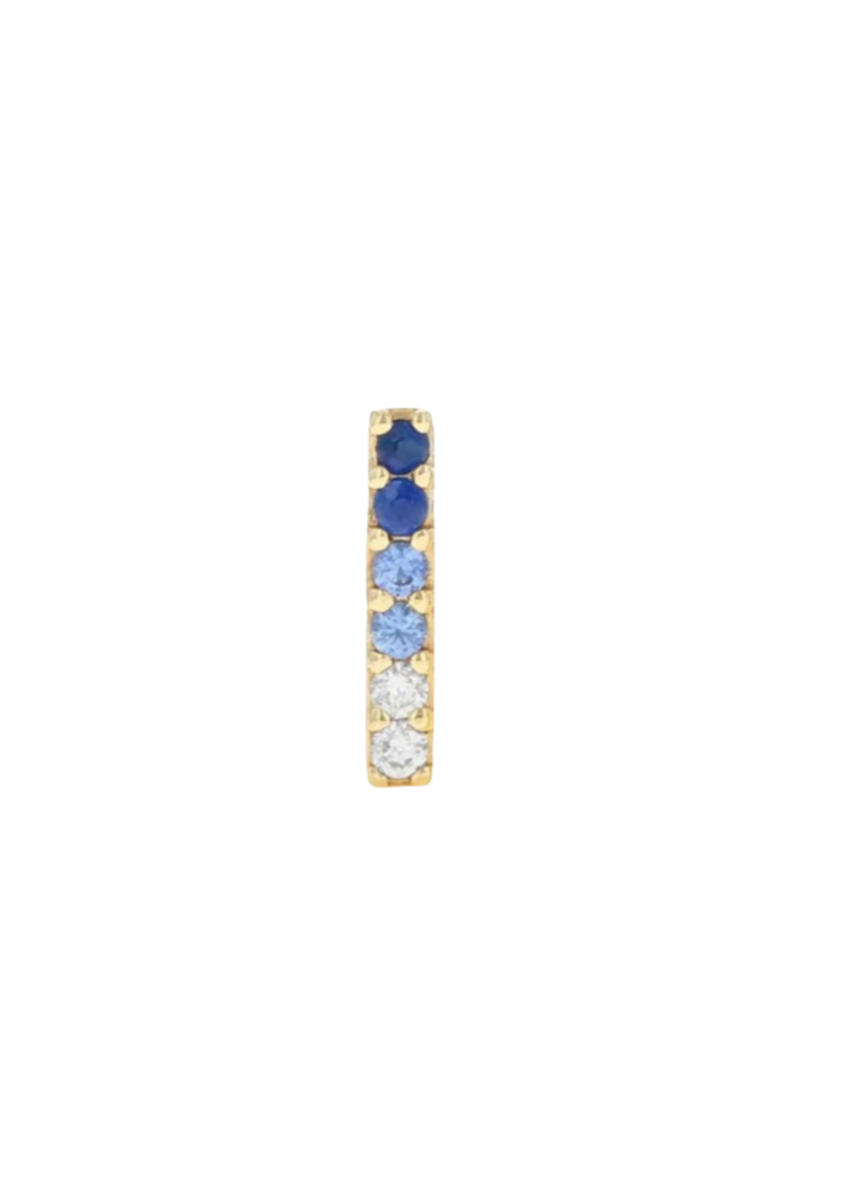 Rachel Reid Single Diamond & Sapphire Ombre Bar Stud Earring