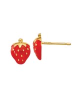 Jill Alberts Strawberry Stud Earrings