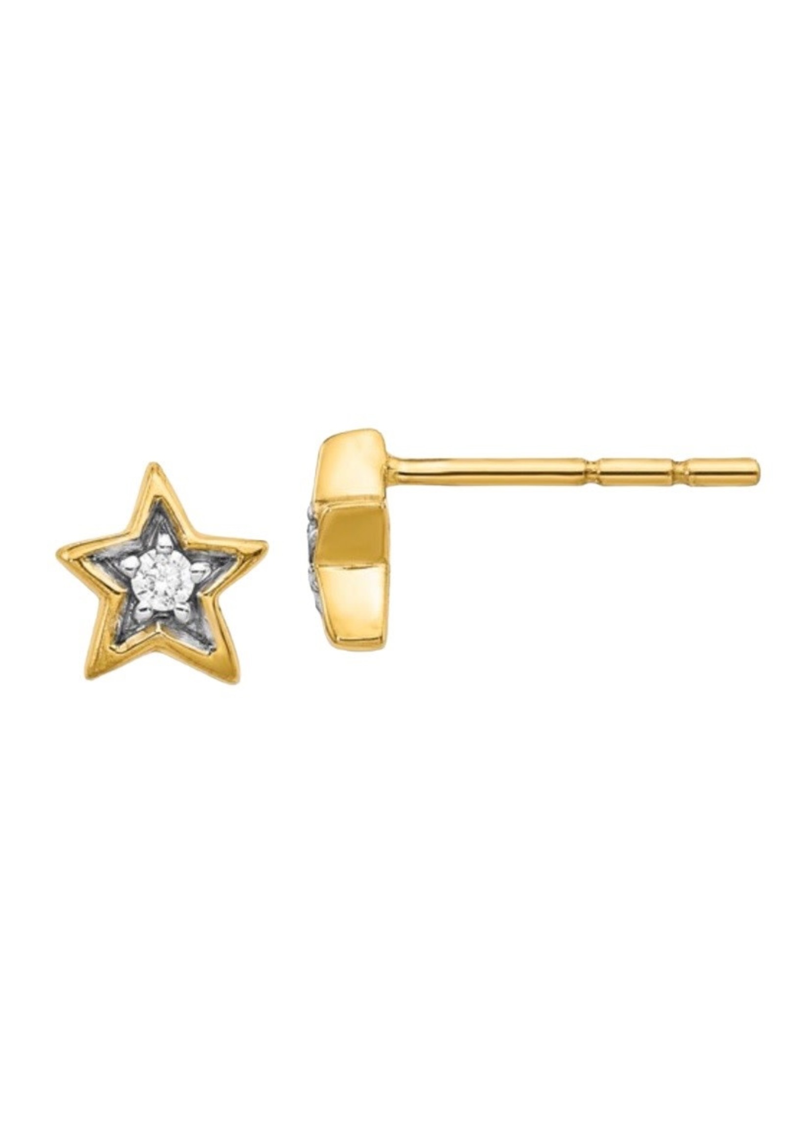 Jill Alberts Diamond Star Post Earrings