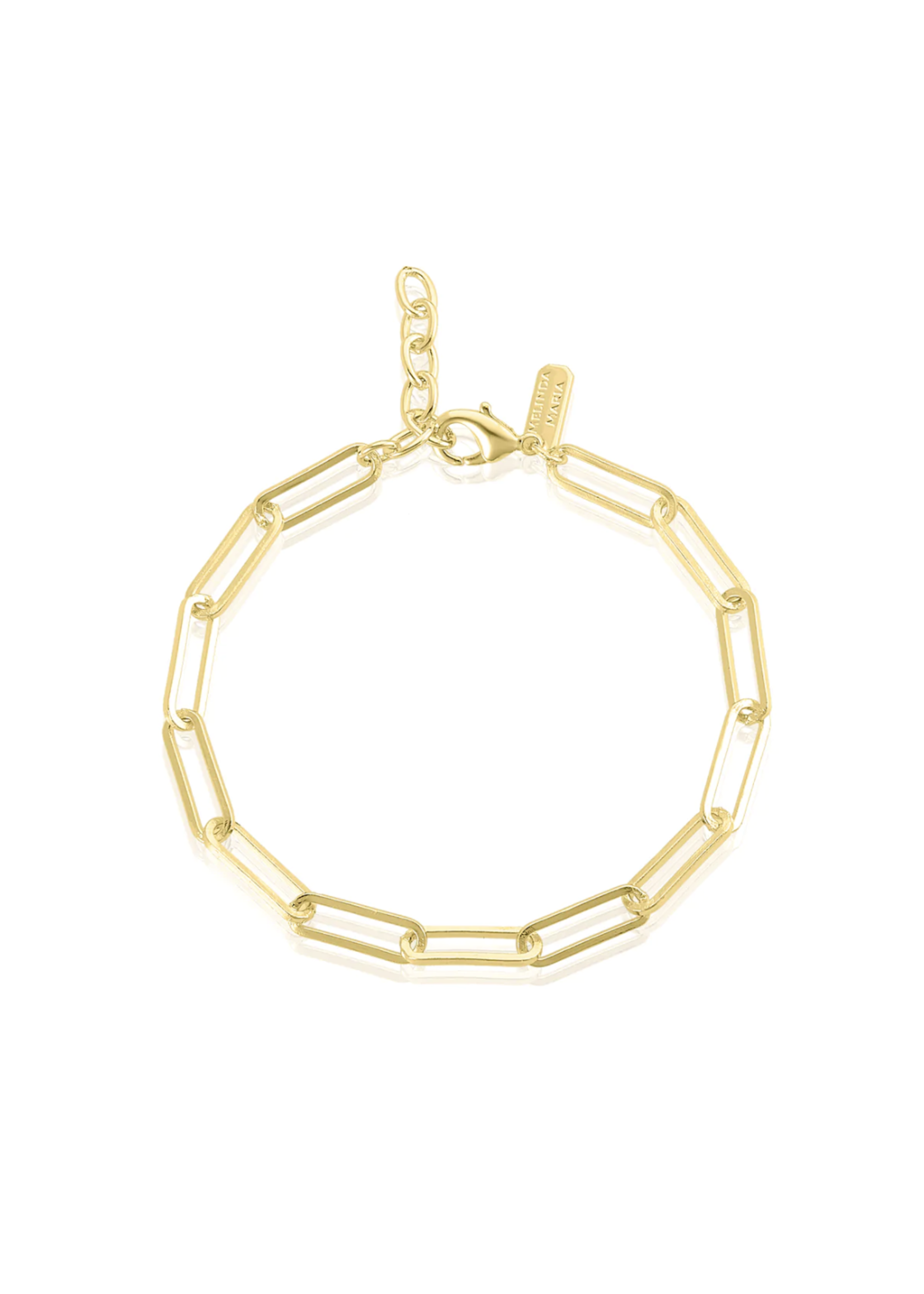 Melinda Maria Gold Carrie Chain Link Bracelet