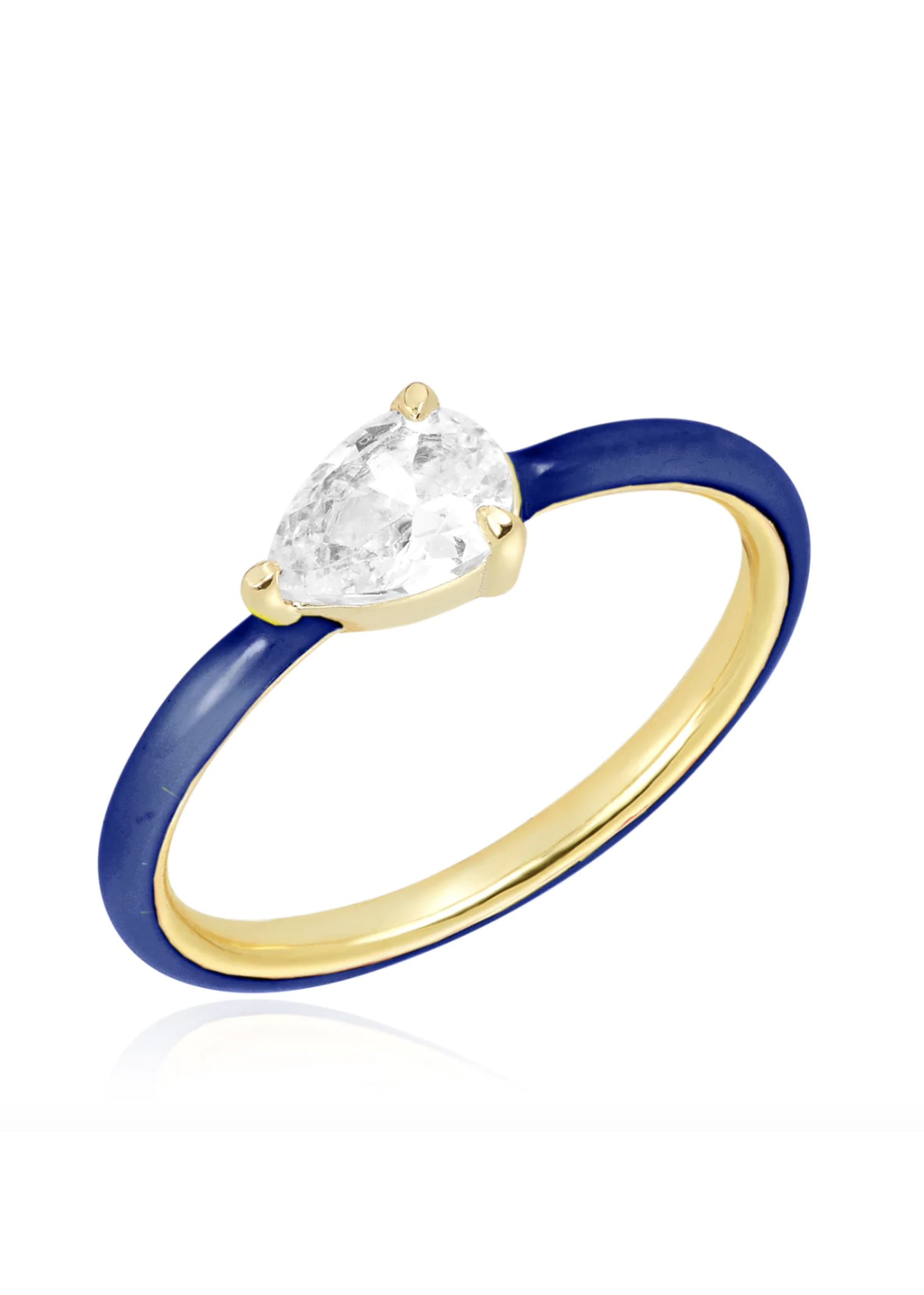 Melinda Maria Navy & Diamondette Ring
