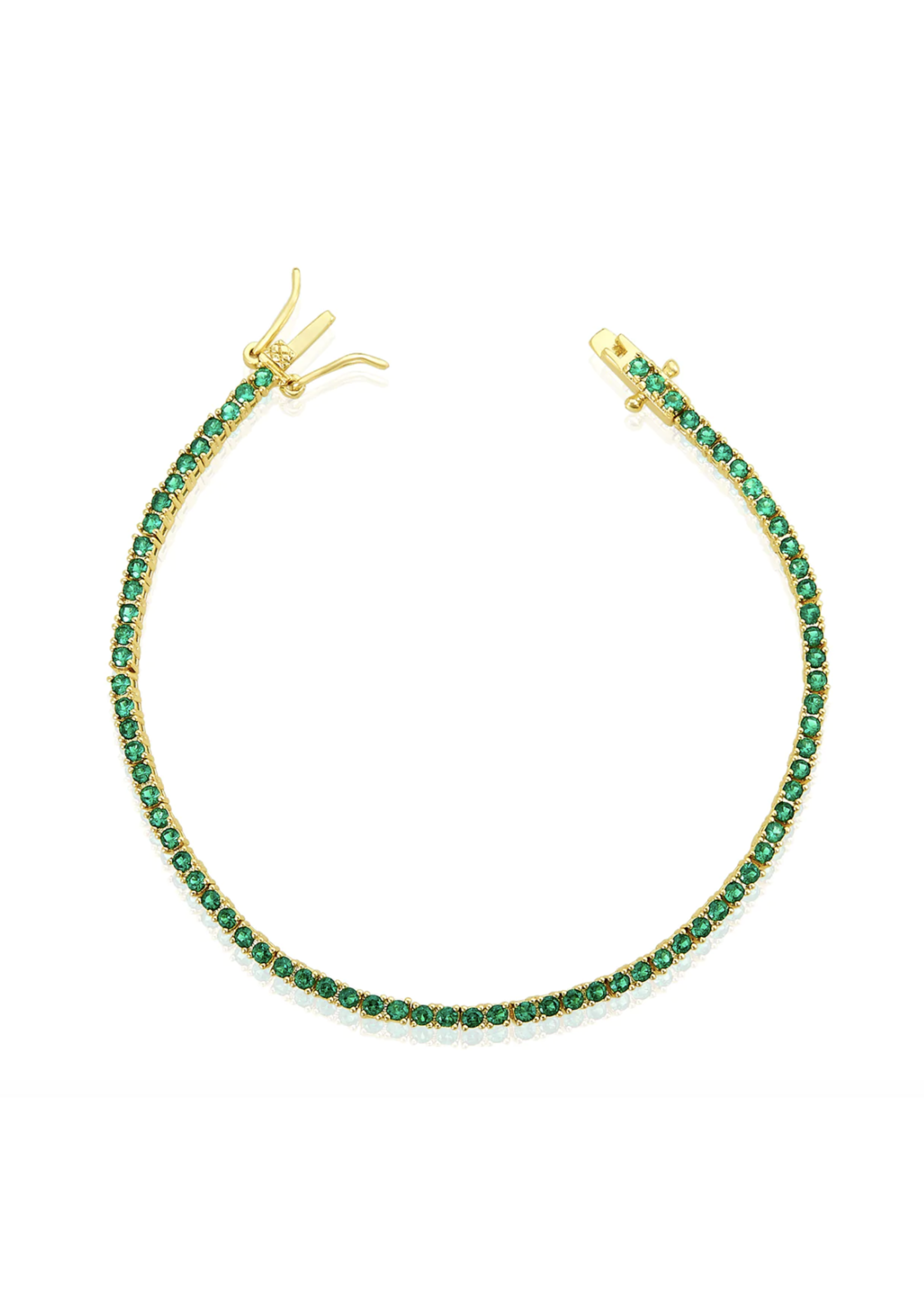 Melinda Maria Baby Heiress Emerald Bracelet