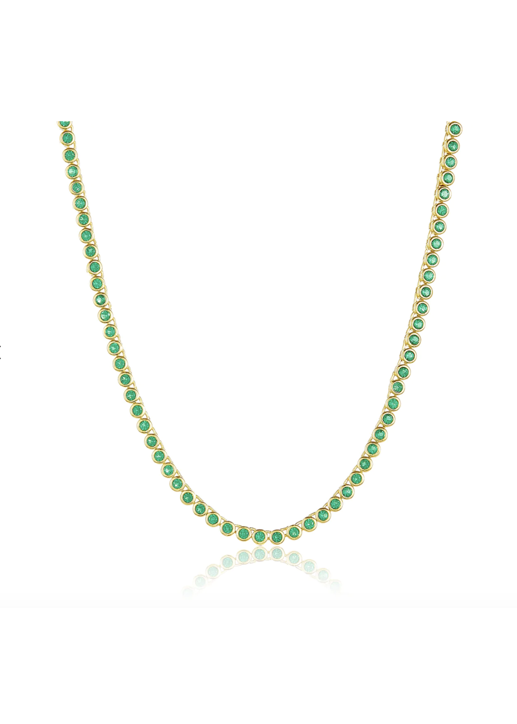 Melinda Maria Baby Baroness Emerald Necklace