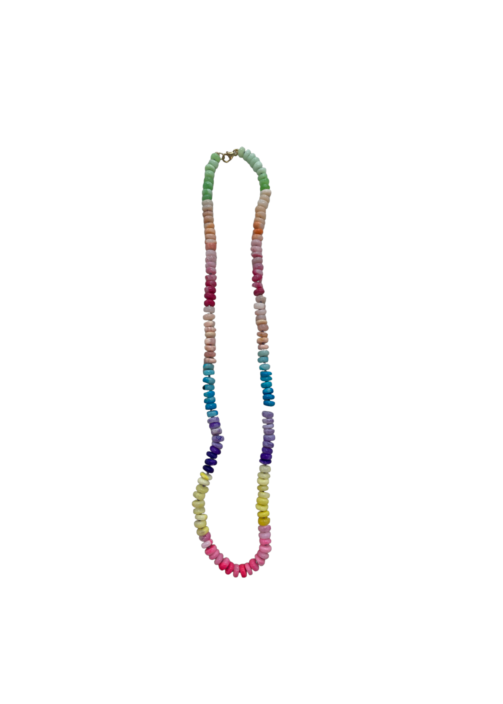 Jill Alberts Knotted Rainbow Opal Necklace