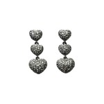 Jill Alberts Triple Heart Dangle Earrings