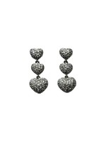 Jill Alberts Triple Heart Dangle Earrings