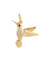Anjali Diamond Hummingbird Charm