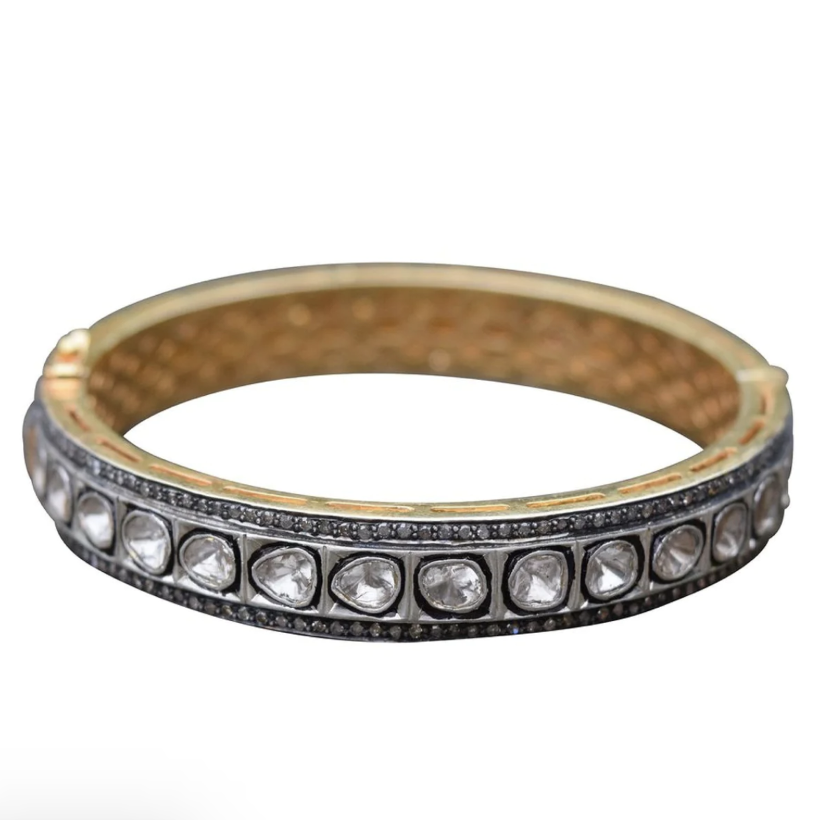S. Carter Designs Oval Sliced Dia Bangle