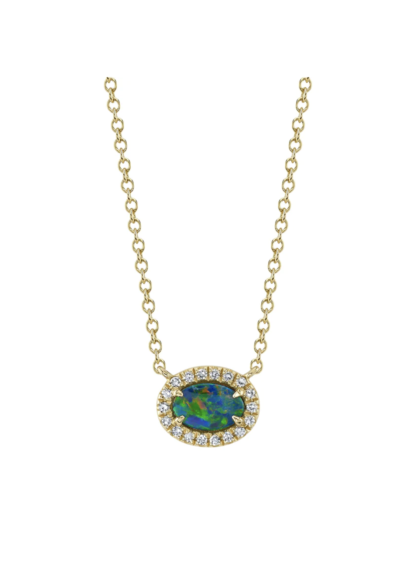 Jill Alberts Diamond & Opal Necklace