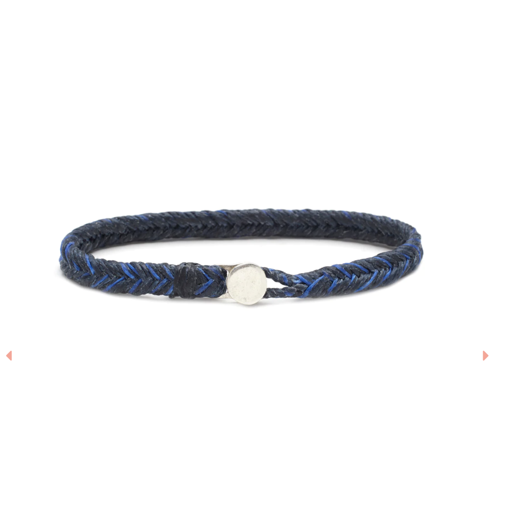 Scosha Mens Classic Fishtail Button in Denim Royal Fleck