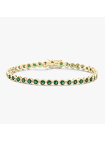 Melinda Maria Emerald Baroness Bracelet