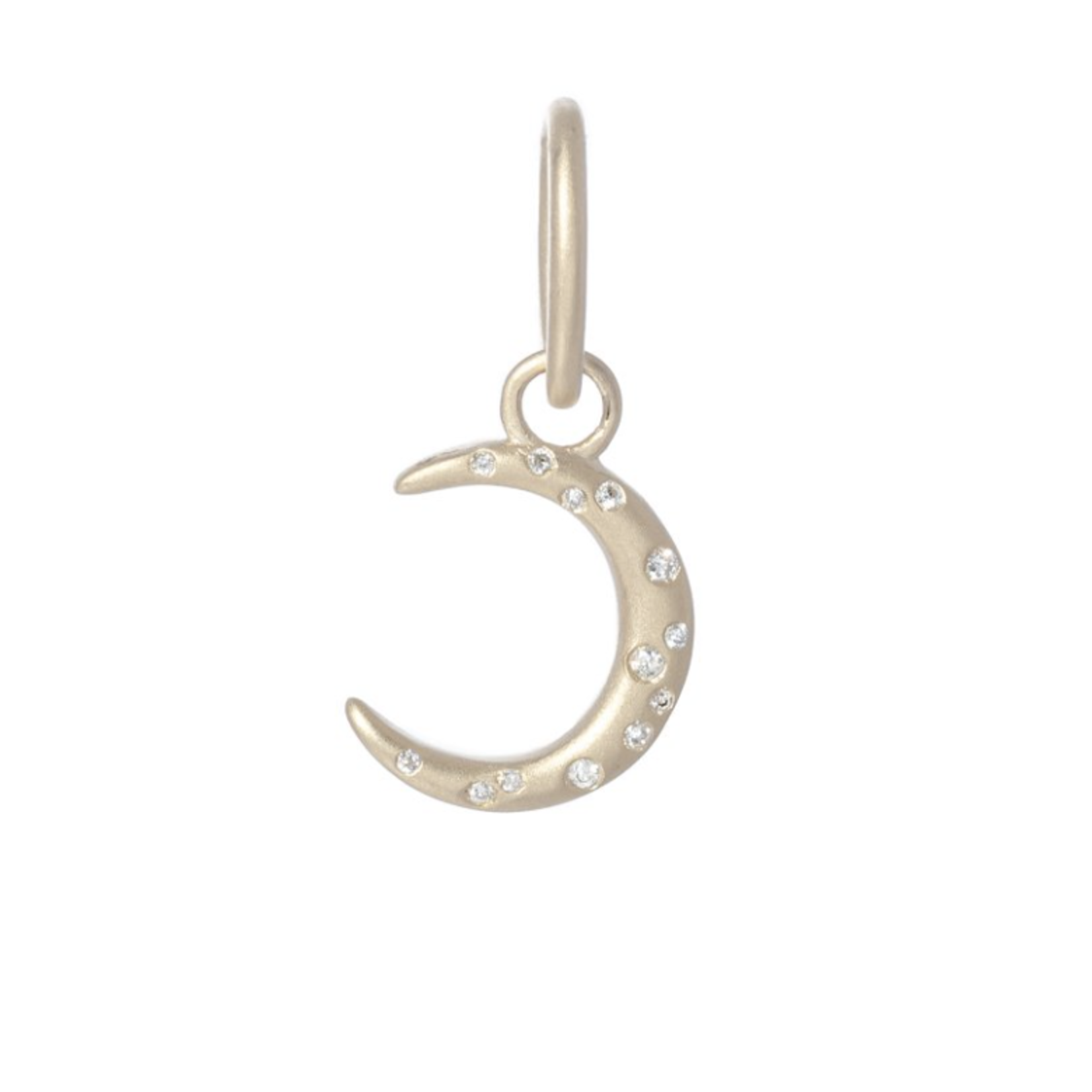 Liza Beth Small Crescent Moon with Diamonds