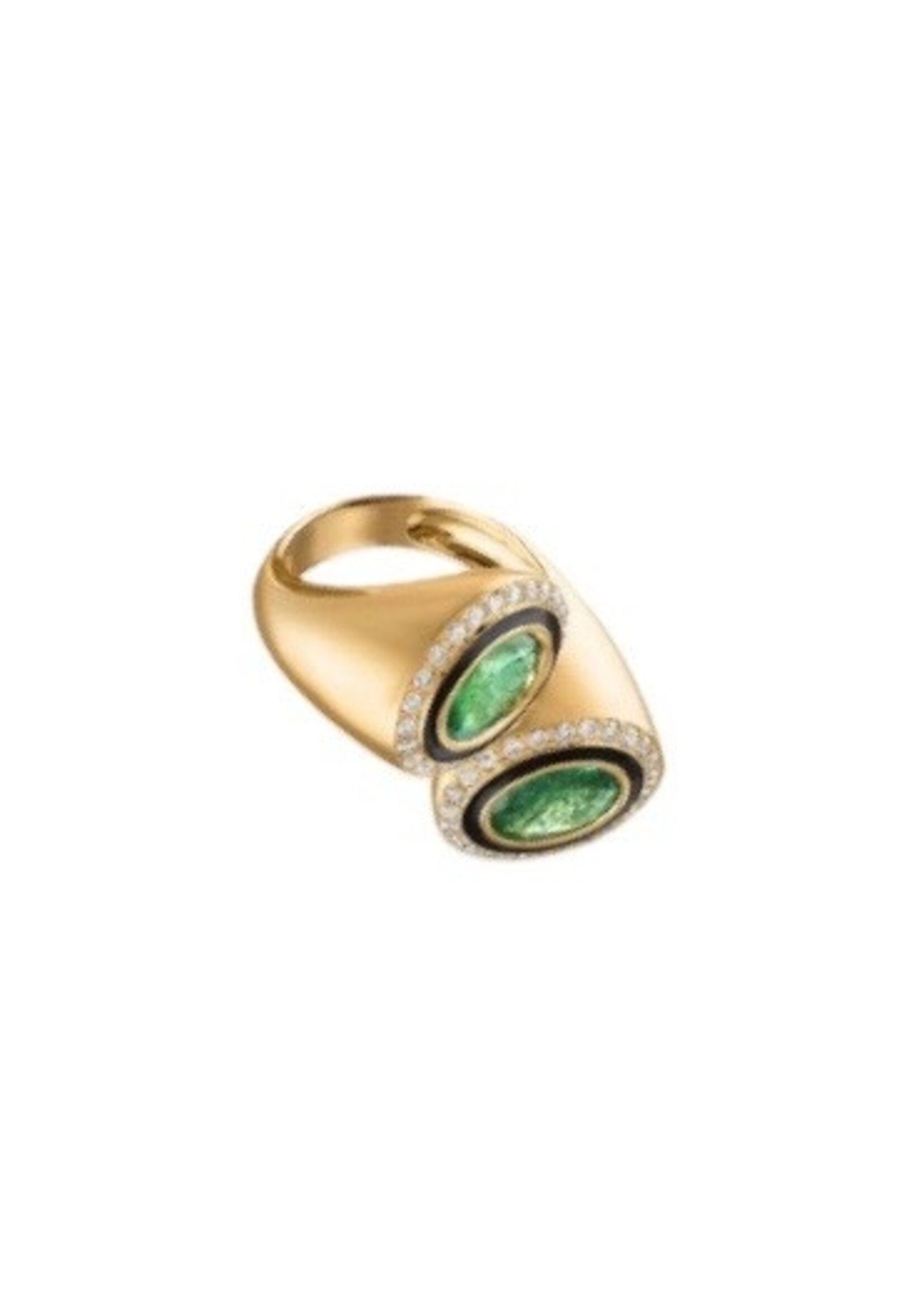 Eden Presley Emerald Bypass Ring