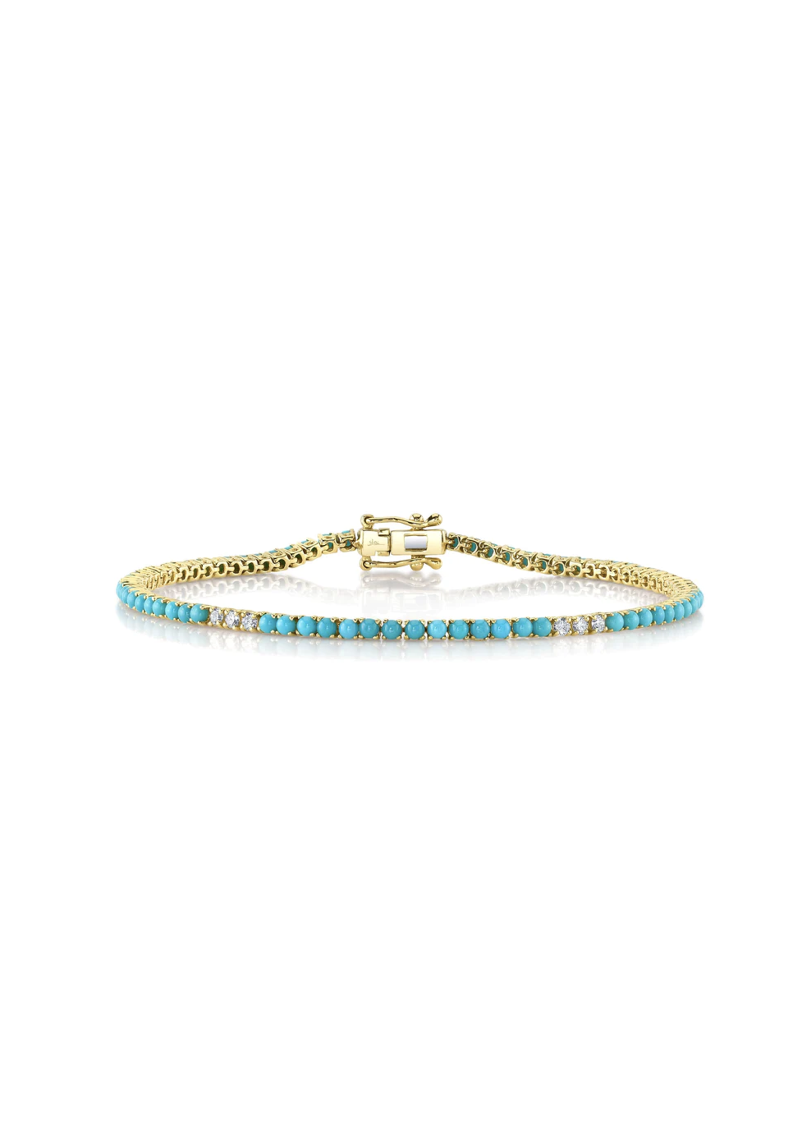 Jill Alberts Diamond & Turquoise Bracelet