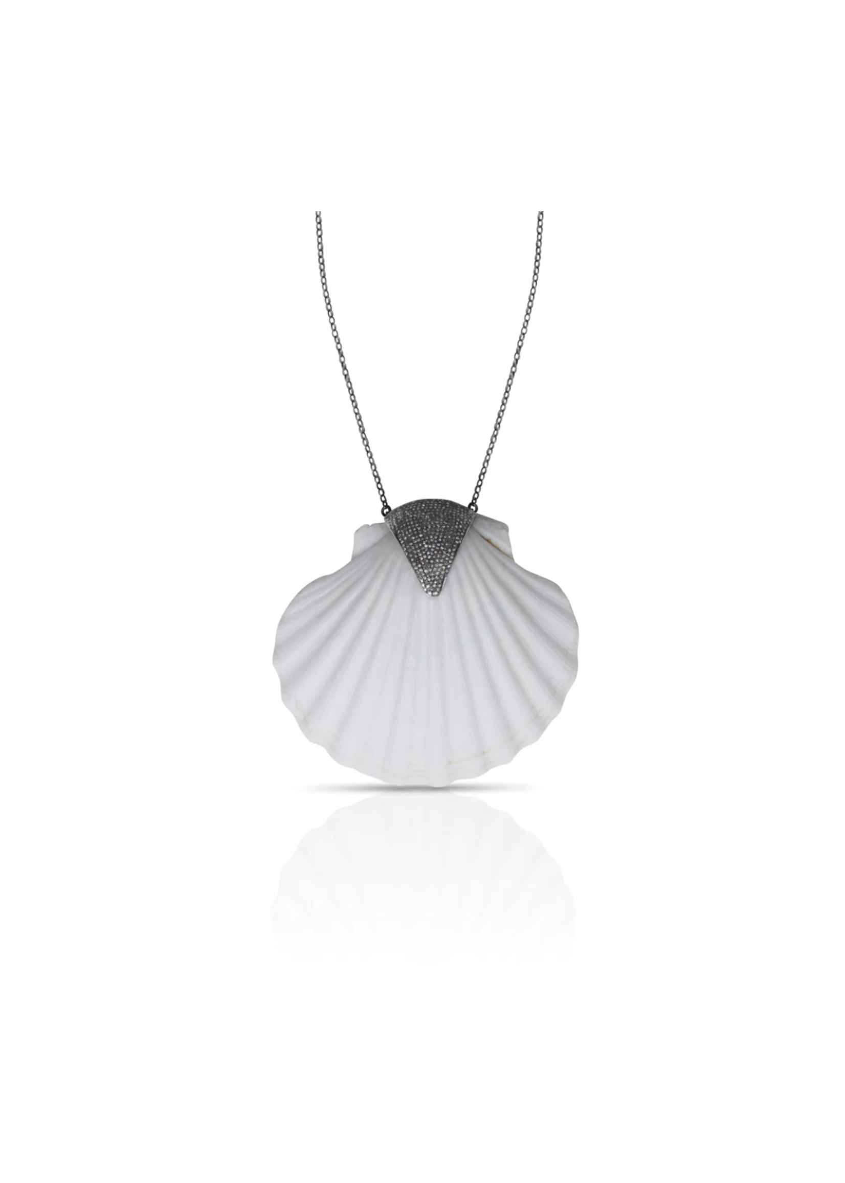 S. Carter Designs Jumbo Scallop Shell Necklace