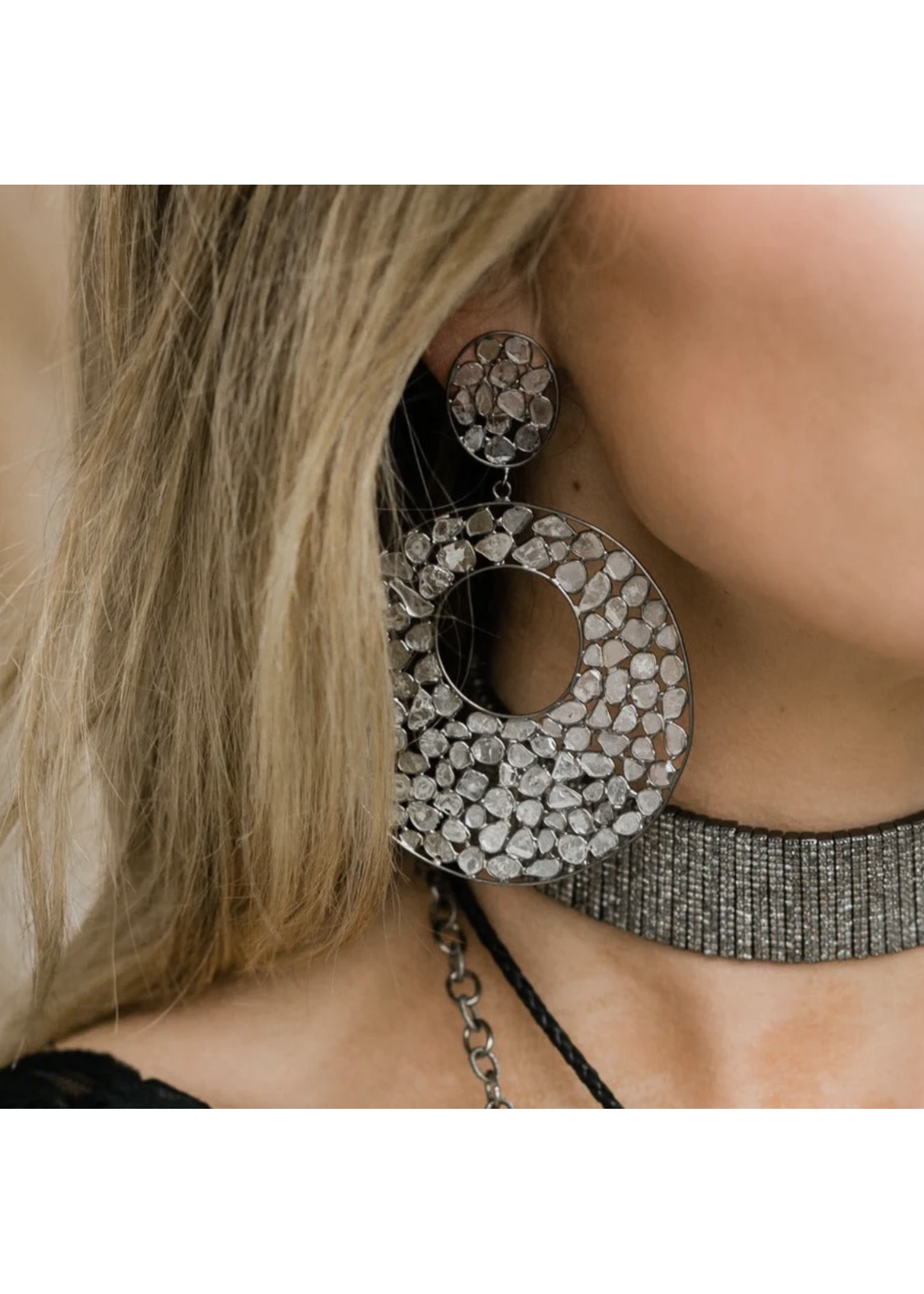 S. Carter Designs Disco Diamond Earrings