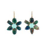 Eden Presley Opal Chrysoprase Flower Earrings 2