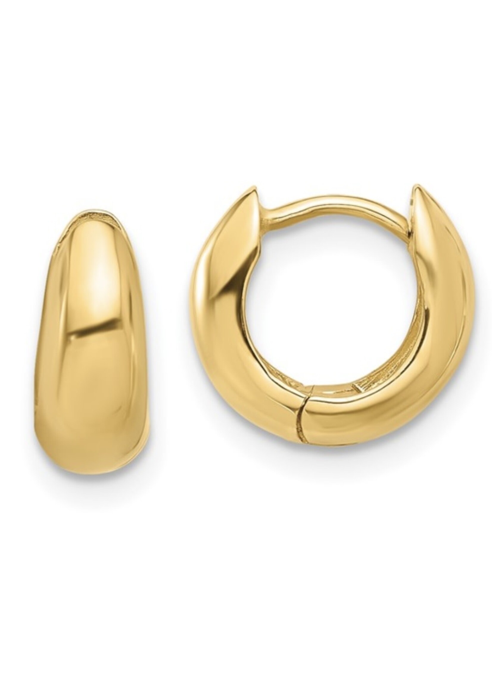 Jill Alberts 14k Hinged Hoop Earrings