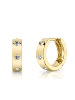 Jill Alberts Diamond Mini Huggie Earrings