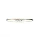 S. Carter Designs 5 Diamond Hammered Bezel Bracelet