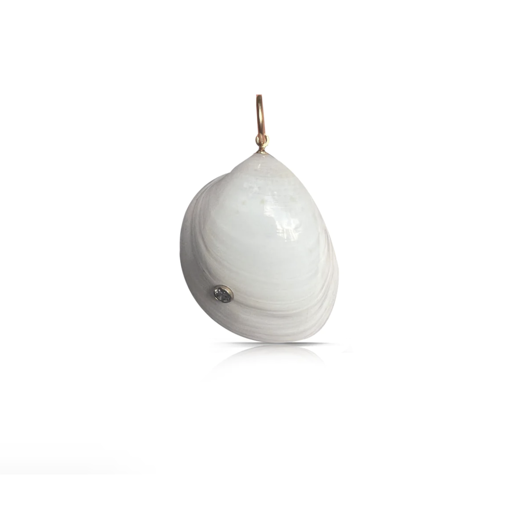 S. Carter Designs Diamond Clam Shell Charm