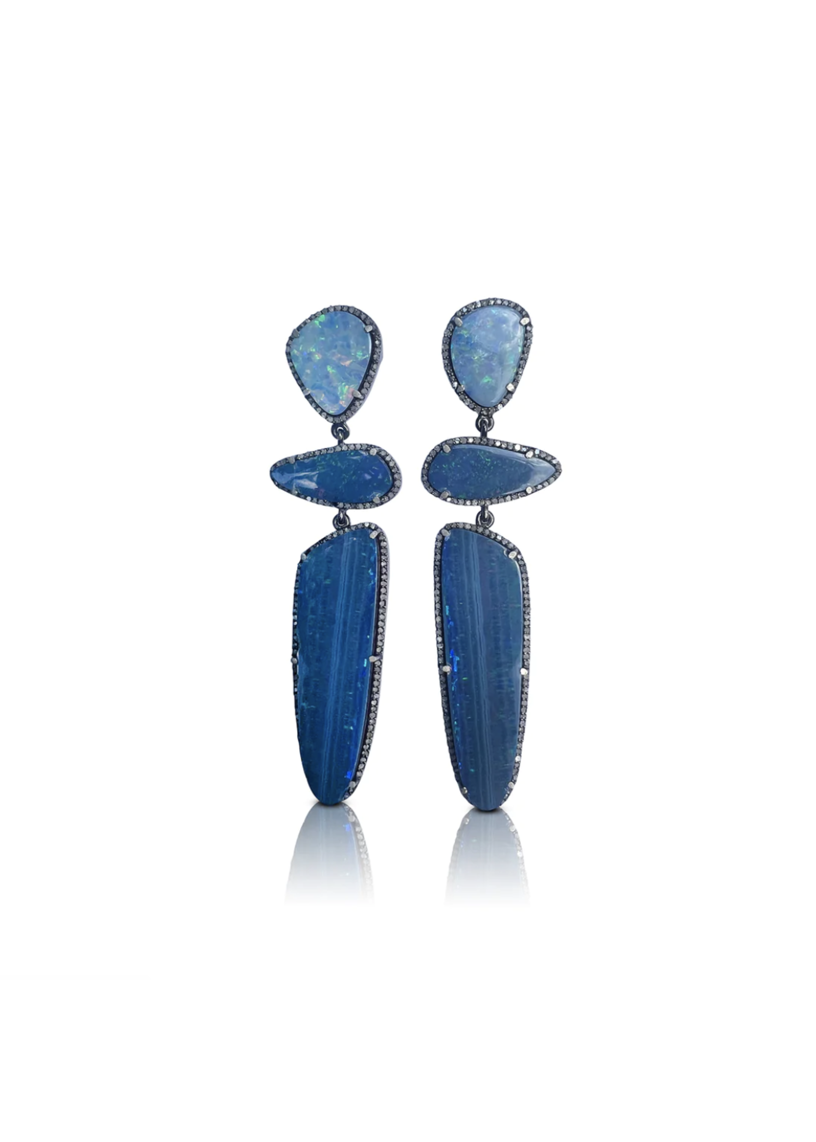 S. Carter Designs Boulder Opal Triple Drop Earrings