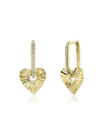 Jill Alberts Diamond Heart Earrings