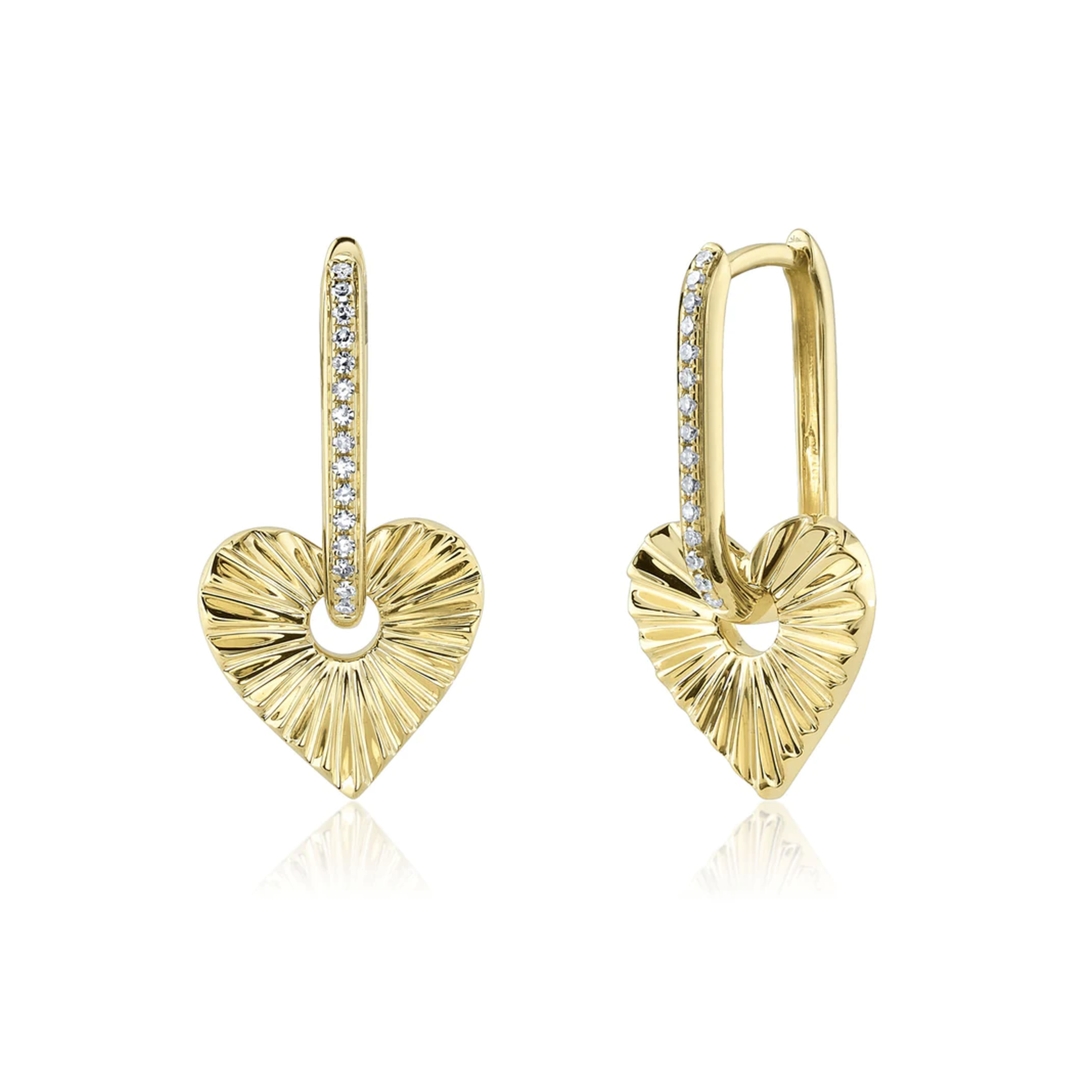 Jill Alberts Diamond Heart Earrings