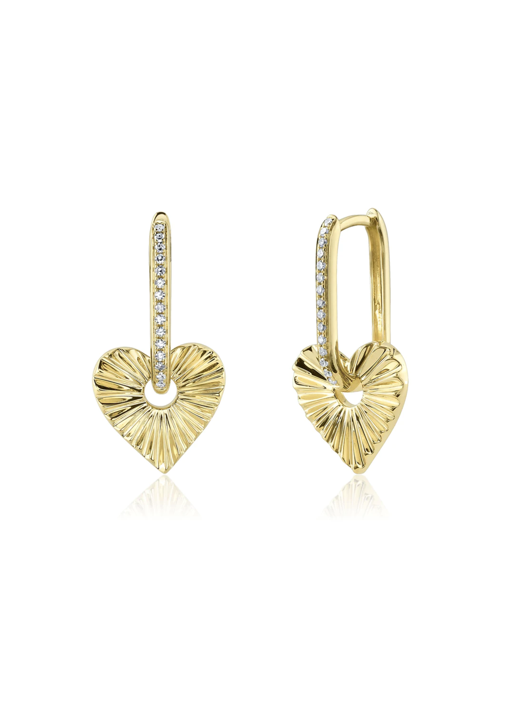 Jill Alberts Diamond Heart Earrings