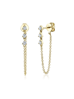 Jill Alberts Diamond Chain Earrings
