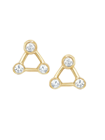 Logan Hollowell Mini Summer Triangle Diamond Constellation Earrings