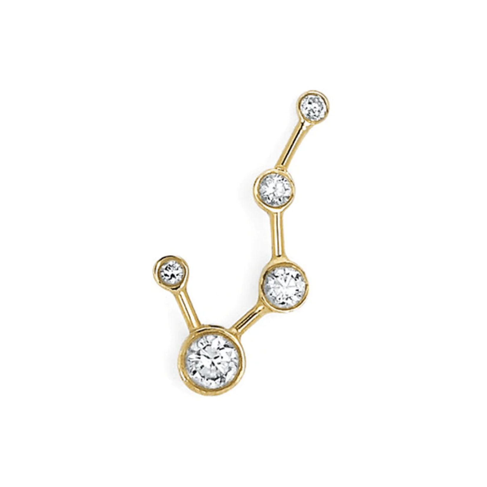 Logan Hollowell Left Big Dipper Diamond Constellation Earring