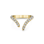 Logan Hollowell French Pavé Diamond Tusk Ring