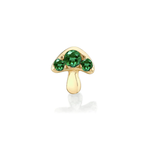 Logan Hollowell Emerald Mushroom Stud