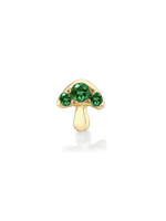Logan Hollowell Emerald Mushroom Stud