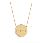 Logan Hollowell Mini 11:11 Moon Necklace