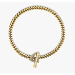 Logan Hollowell Pavé Diamond Mini Trillion Toggle Bracelet