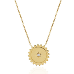 Logan Hollowell Mini Sunshine Necklace with Star Set Diamond