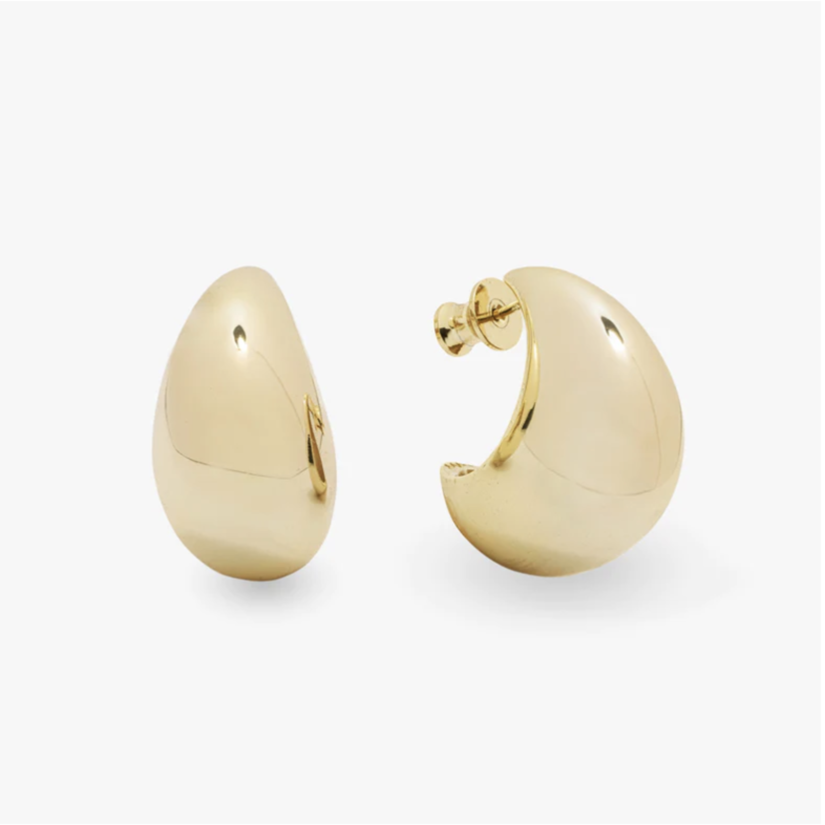 Melinda Maria "She's So Smooth" Teardrop Hoops