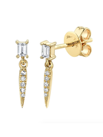 Jill Alberts Diamond Baguette Earrings